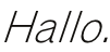 Hallo.